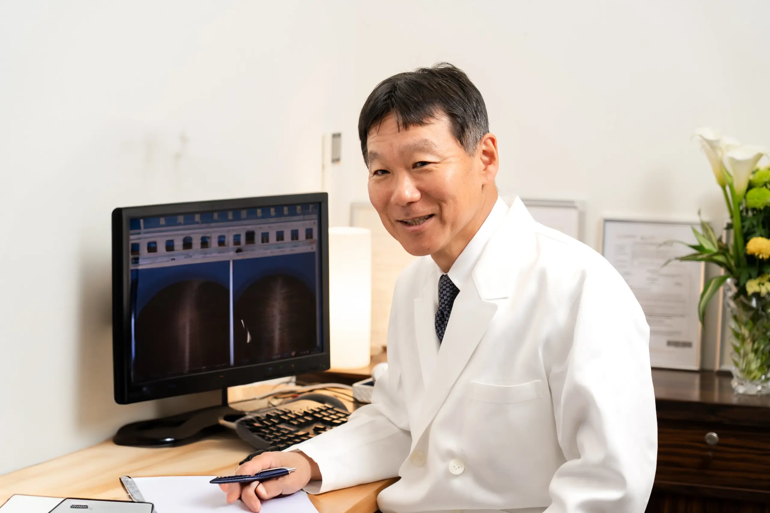 治療している様子