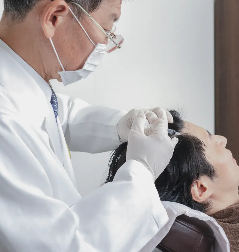 治療している様子